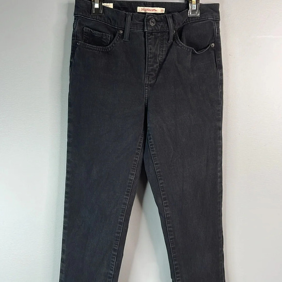 LEVIS Premium 311 Shaping Skinny Jeans Black Denim Black Tab Baddie Size 25 - Picture 4 of 13